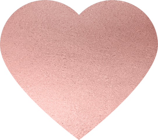 heart  Rose gold glitter, decorative ,element